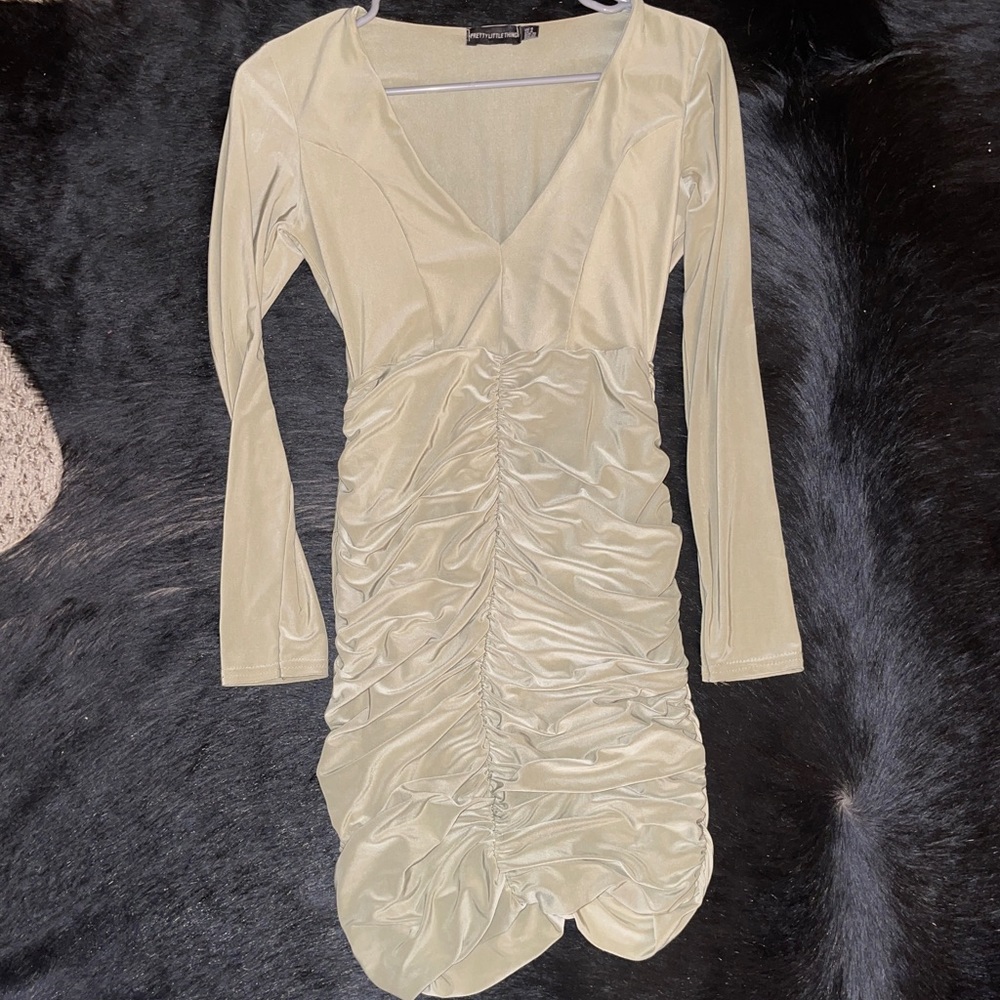 Pretty little thing Green (sage) bodycon dress